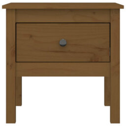 Berkfield Side Table Honey Brown 50X50X49 Cm Solid Wood Pine - thumbnail 6
