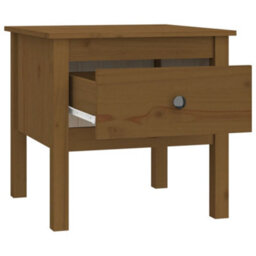 Berkfield Side Table Honey Brown 50X50X49 Cm Solid Wood Pine - thumbnail 7