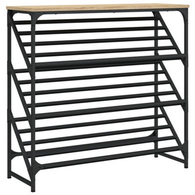 Berkfield Classic Shoe Rack Sonoma Oak 90X30X85 Cm Engineered Wood