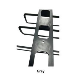 Burbage Iron Craft 5 Bottle Wall Mounted Wine Rack Grey Metal Display Stand Holder Wr05G - thumbnail 3