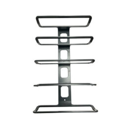 Burbage Iron Craft 5 Bottle Wall Mounted Wine Rack Grey Metal Display Stand Holder Wr05G - thumbnail 2