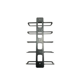 Burbage Iron Craft 5 Bottle Wall Mounted Wine Rack Grey Metal Display Stand Holder Wr05G - thumbnail 4