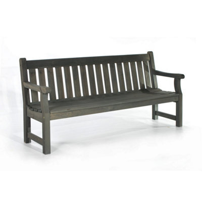 Leisurebench Darwin 4 Seat Garden Bench 180Cm Length  - Dark Grey - image 1