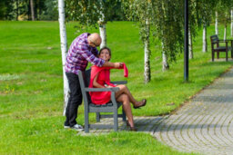 Leisurebench Darwin 4 Seat Garden Bench 180Cm Length  - Dark Grey - thumbnail 7