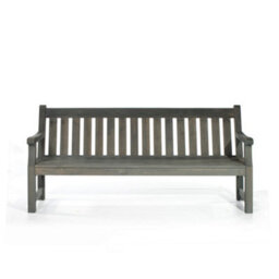 Leisurebench Darwin 4 Seat Garden Bench 180Cm Length  - Dark Grey - thumbnail 2