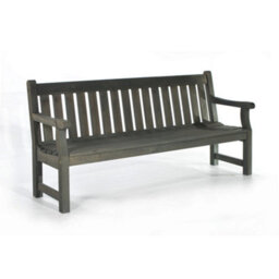 Leisurebench Darwin 4 Seat Garden Bench 180Cm Length  - Dark Grey - thumbnail 1