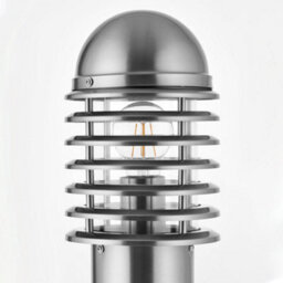4 Pack 1M Outdoor Post Bollard Light Polished Steel Vandal Proof Pathway Lamp - thumbnail 5