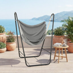 Gainoom Hammock Chair With Stand Swing Chair With Heavy Duty Metal Frame And Side Pocket - thumbnail 4