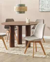 Beliani Set Of 2 Dining Chairs Dakota Ii Velvet Taupe - thumbnail 2