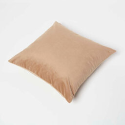 Homescapes Beige Velvet Cushion, 45 X 45 Cm - thumbnail 5