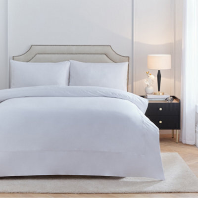 Paoletti Elara Embroidered Duvet Sets, White, Double - image 1