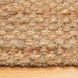 Loomed Natural Brown Woven Jute Area Rug 160X230Cm - thumbnail 5