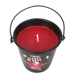 Something Different Go Away Evil Bucket Scented Candle Black (One Size) - thumbnail 3