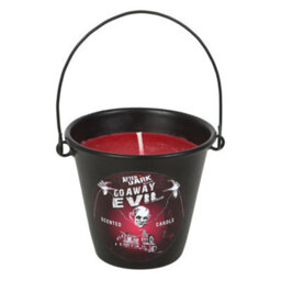 Something Different Go Away Evil Bucket Scented Candle Black (One Size) - thumbnail 1