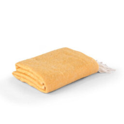 Nevni Mohair Style Light Weight Soft & Cozy Single Cotton Blanket -125 X 150 Cm, Yellow - thumbnail 3