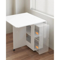 Mondeer 3-In-1 Folding Dining Table And 4 Chairs Set  - White - thumbnail 6