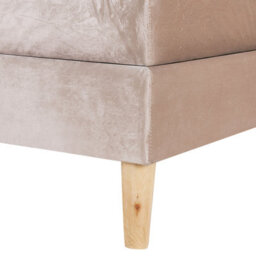 Beliani Divan Bed Velvet Marquise 180 X 200 Cm (Eu Super King) Beige - thumbnail 8