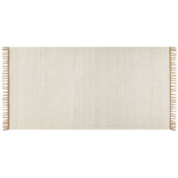 Beliani Rug Lunia Light Beige 80 X 150 Cm Jute - thumbnail 1