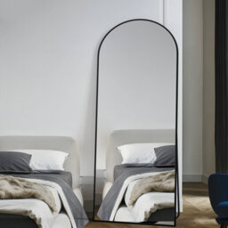 Cassilando Black Arch Frame 162X53Cm Full Length Mirror/standing Wall Mirror For Standing Hanging Or Leaning Use - thumbnail 8