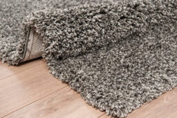 Modern Extra Large Small Soft 5Cm Shaggy Non Slip Bedroom Living Room Carpet Runner Area Rug - Mixed Grey 80 X 150 Cm - thumbnail 4