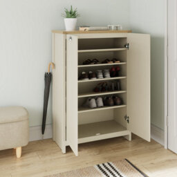Gfw Lancaster 2 Door Shoe Cabinet Cream - thumbnail 2