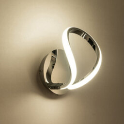 Harper Living Halo Led Wall Light With Toggle Switch, Polished Chrome Finish, Warm White (3000K) - thumbnail 3