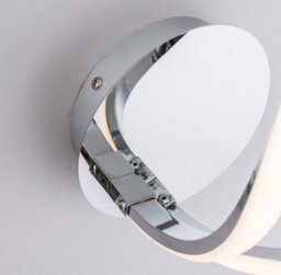 Harper Living Halo Led Wall Light With Toggle Switch, Polished Chrome Finish, Warm White (3000K) - thumbnail 5