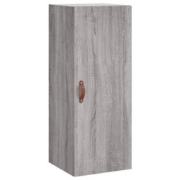 Berkfield Highboard Grey Sonoma 34.5X34X180 Cm Engineered Wood - thumbnail 7