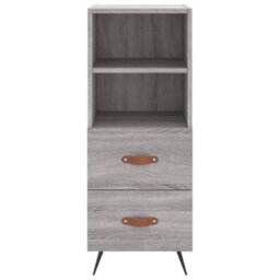 Berkfield Highboard Grey Sonoma 34.5X34X180 Cm Engineered Wood - thumbnail 6