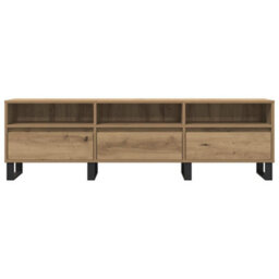 Berkfield Sturdy Tv Cabinet Artisan Oak 150X30X44.5 Cm Engineered Wood - thumbnail 4