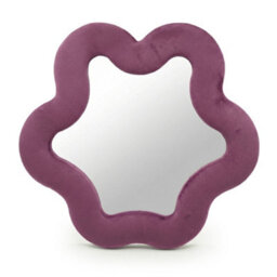 Serenityy Soft Squiggly Star Mirror Mauve - Velvet Frame - 33 X 31 X 2.3 Cm