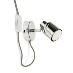Valuelights Benton Chrome Plug In Wall Spotlight - thumbnail 5