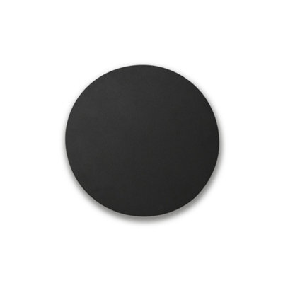 Luminosa Lighting Luminosa Board Led Black Round Flush Wall Lamp 12W 2700K - image 1