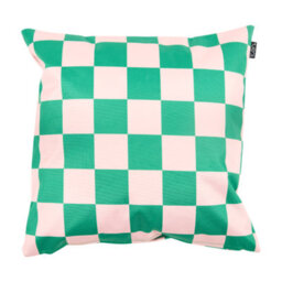 icon Indoor And Outdoor Checkerboard Waterproof Filled Cushion Green 4X - thumbnail 3
