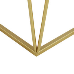 Beliani Glam Side Tables Set Of 2 - Gold Base, Mirrored Glass Tops, Octagonal - thumbnail 7