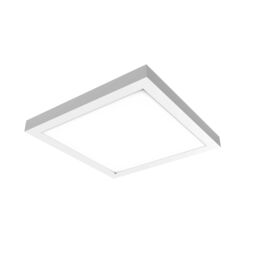GoodHome Wundt Matt White Aluminium Effect Square Cool, Natural & Warm White Light Panel (L)300mm - thumbnail 3