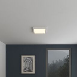 GoodHome Wundt Matt White Aluminium Effect Square Cool, Natural & Warm White Light Panel (L)300mm - thumbnail 2