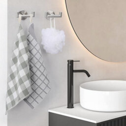 2 Pack Wall-Mounted Towel Hooks, 2-Piece Bathroom Towel Rack, Coat Rack, Screw, In Wall Hook, Stainless Steel Towel Hook - thumbnail 4