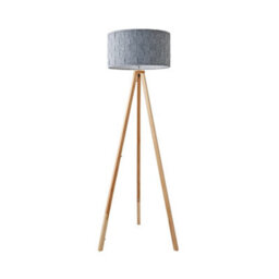 Valuelights Barbro Natural Tripod Floor Lamp With Felt Weave Shade - thumbnail 6