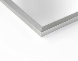 Nielsen Armfield Metal Rectangle Wall Mirror Large, Matt Silver, 50 X 150Cm - thumbnail 2