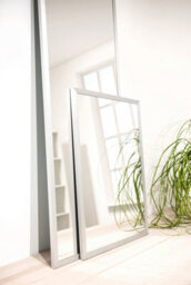 Nielsen Armfield Metal Rectangle Wall Mirror Large, Matt Silver, 50 X 150Cm - thumbnail 5