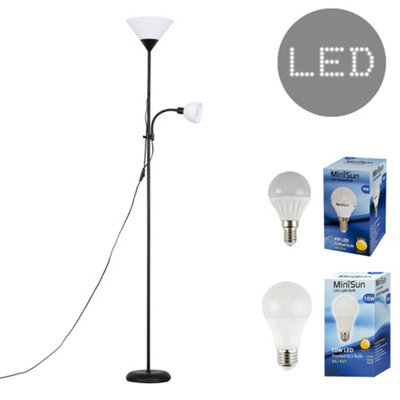 Valuelights Mozz Black Mother And Child Floor Lamp With Warm White Bulbs - image 1