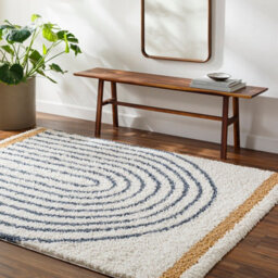Livabliss Birmingham-Global Black Blue Grey Plush Soft Pile Living Dining Bedroom Rug 160 X 213 Cm Easy Care, Non Shedding - thumbnail 2