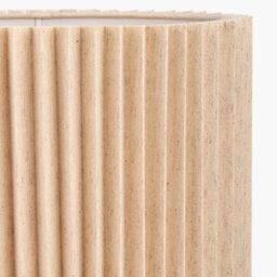 Pacific Lifestyle Natural Linen Hard Pleat Lampshade - thumbnail 4