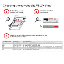 Velux Original (Dkl) Dark Blue Blackout Roller Blind For Velux Roof Window S06 With Silver Side Rails - thumbnail 2