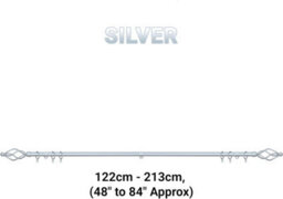 A.unique Home Small Twisted Metal Extendable Curtain Pole With Rings And Fittings (13/16mm). - thumbnail 5