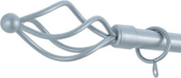 A.unique Home Small Twisted Metal Extendable Curtain Pole With Rings And Fittings (13/16mm). - thumbnail 4