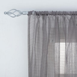 A.unique Home Small Twisted Metal Extendable Curtain Pole With Rings And Fittings (13/16mm). - thumbnail 2