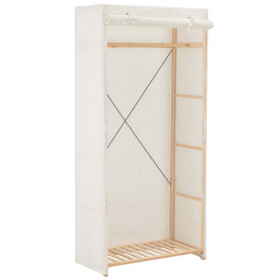 Walplus Wardrobe White 79X40X170 Cm Fabric - image 1