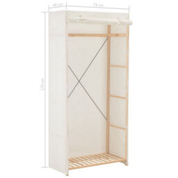Walplus Wardrobe White 79X40X170 Cm Fabric - thumbnail 6